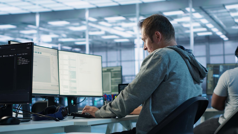 Работа за ноутбуком